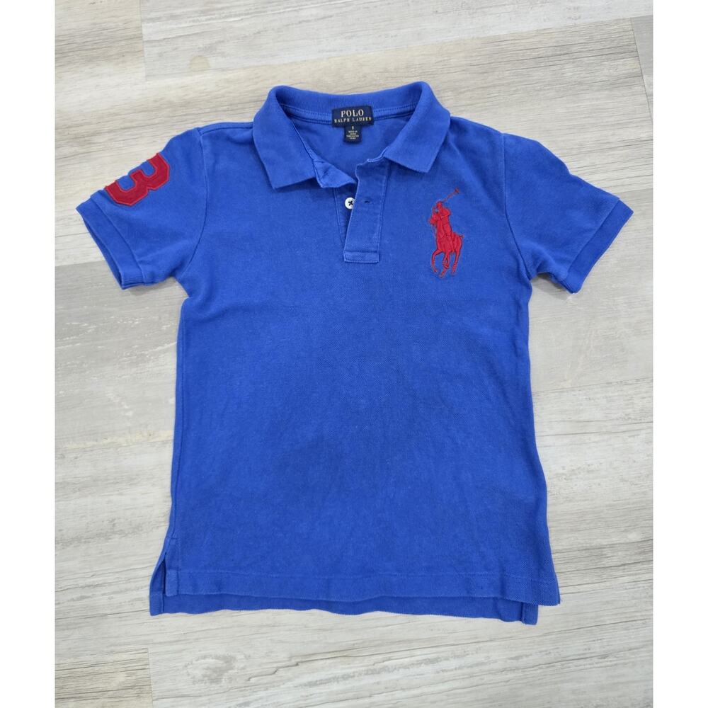 Polo Ralph Lauren Little Boys Royal Blue Big Pony Polo - Size 5 - EUC